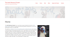 Desktop Screenshot of haitimemoryproject.org